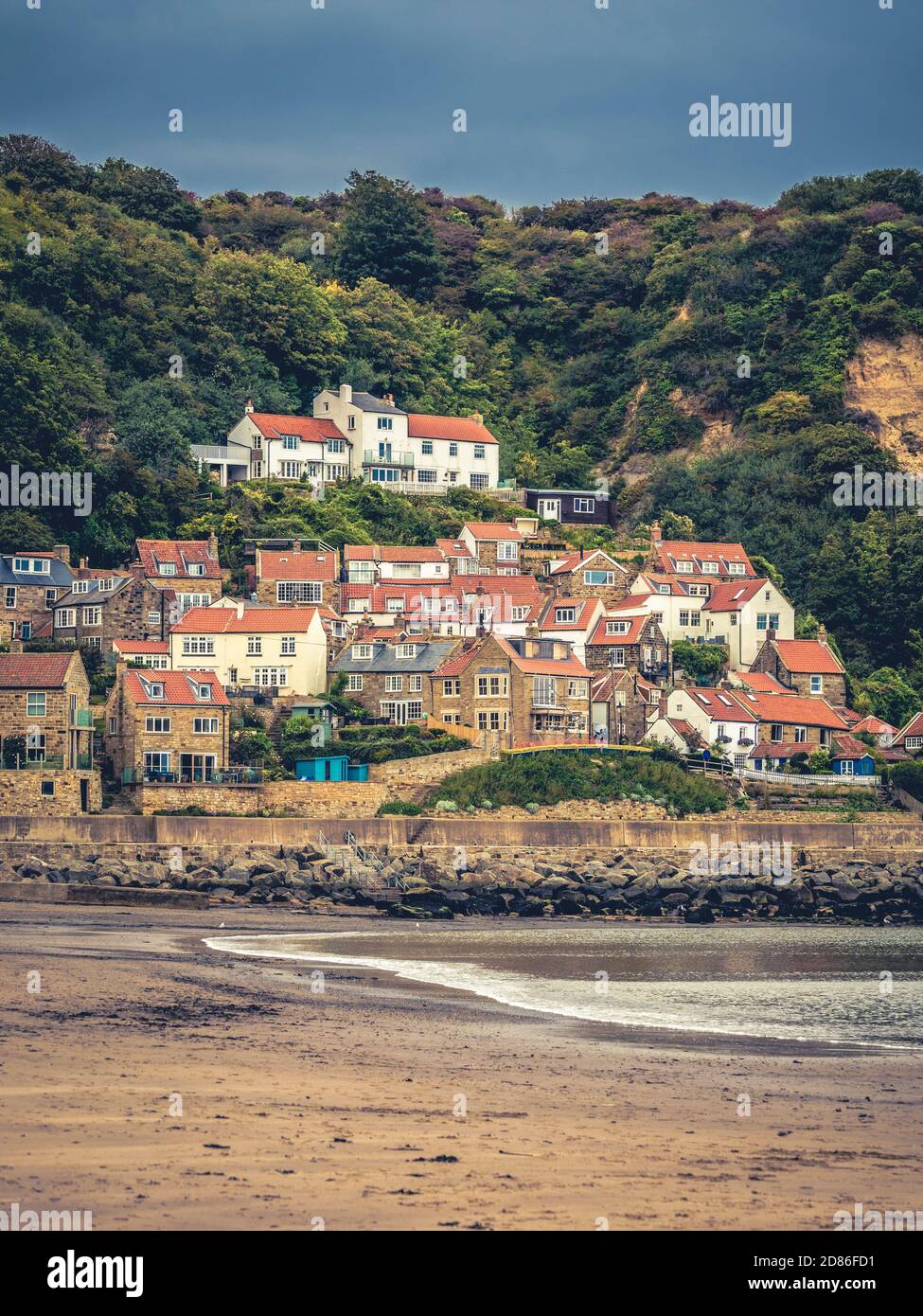 Runswick Bay, Ostküste Englands. Stockfoto