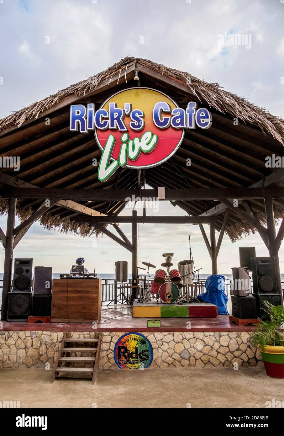 Rick's Cafe, West End, Negril, Westmoreland Parish, Jamaika Stockfoto