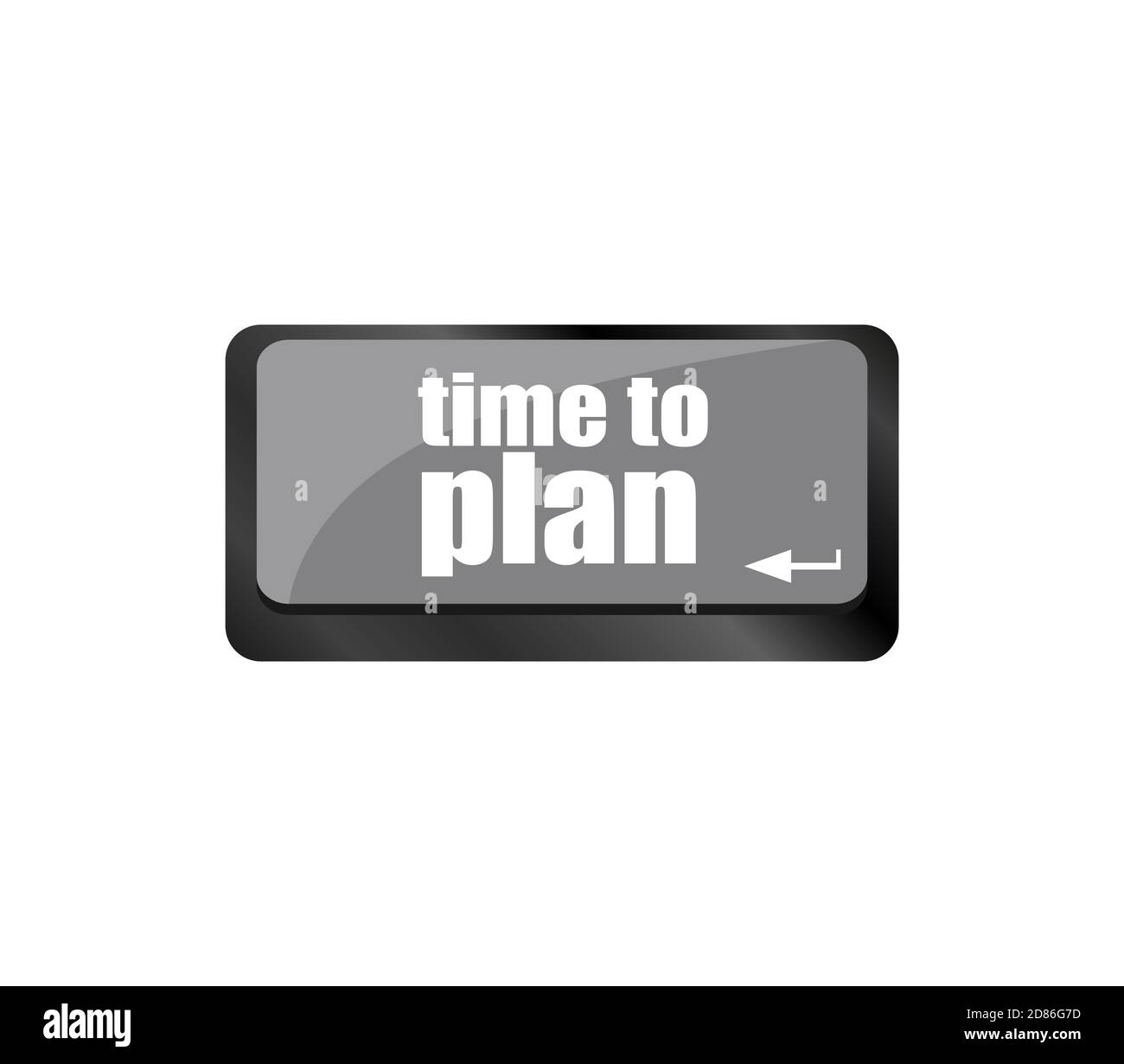 späteren Zeitpunkt Konzept mit Schlüssel auf Computer-Tastatur zu planen Stockfoto