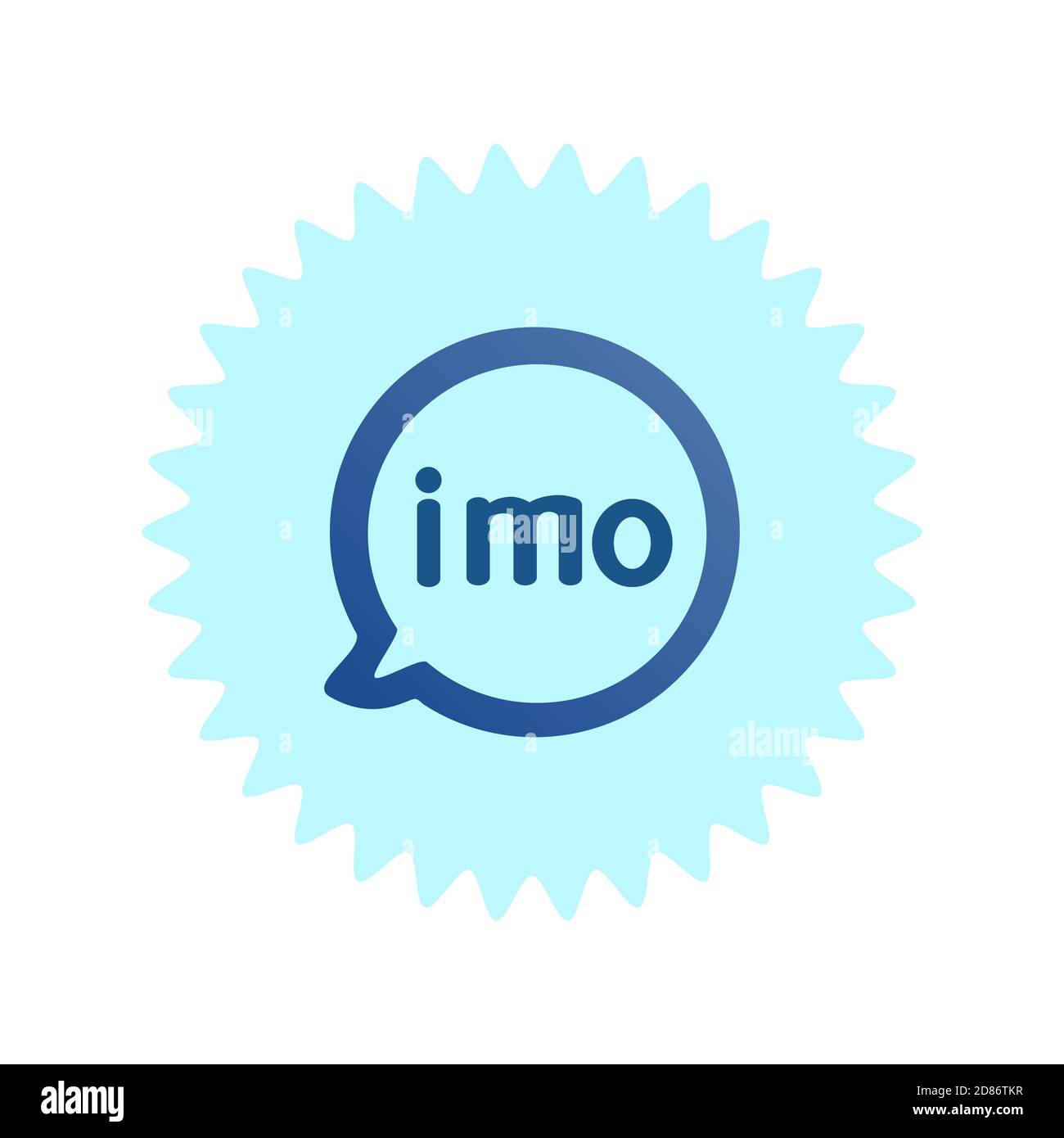 IMO-Logo. IMO kostenlose Videoanrufe und Chat-App-Logo. IMO Videoanrufe und Chat App . Charkiw, Ukraine - Juni 2020 Stockfoto