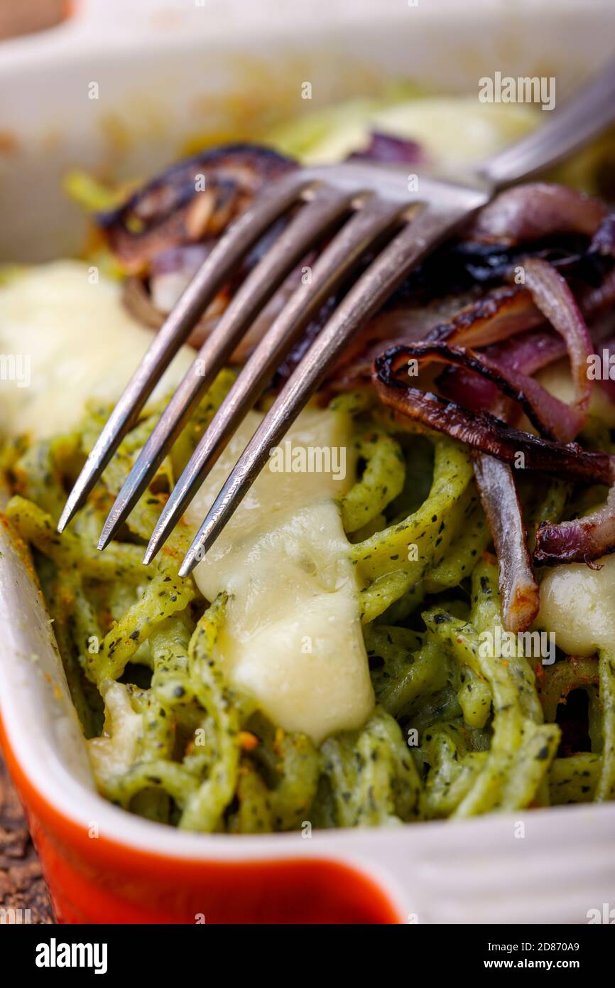 schwäbische spätzle Pasta mit Käse Stockfoto