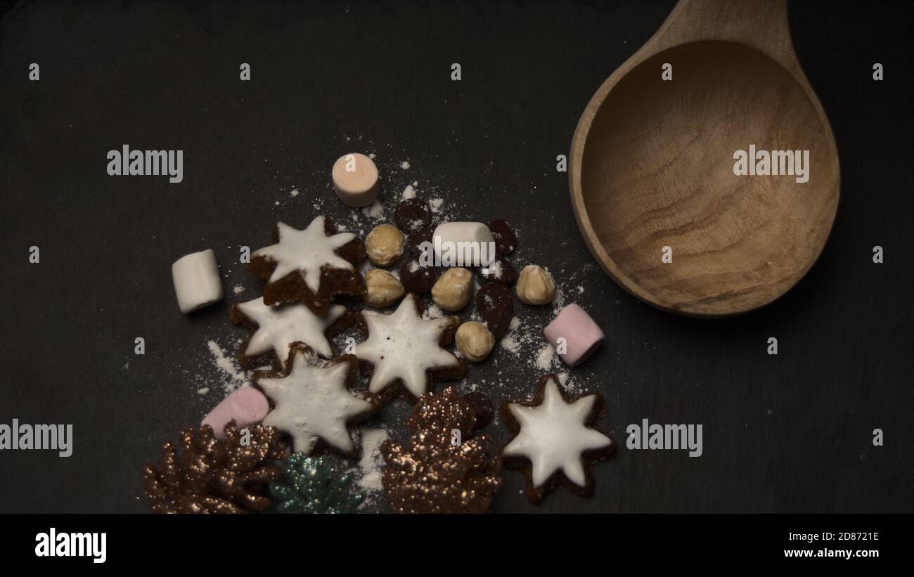 Weihnachten Weihnachten Weihnachten Urlaub Leckereien und Süßigkeiten Essen Stockfoto