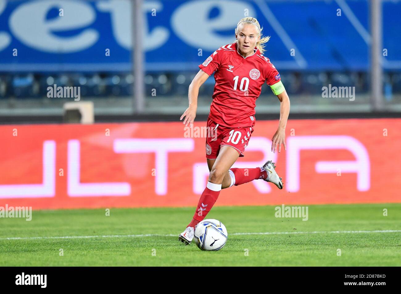 Carlo Castellani Stadium, empoli, Italien, 27 Oct 2020, Pernille Harder (Dänemark) während der EM 2022 Qualifiers - Italien Frauen gegen Dänemark, Italienische Fußballmannschaft - Credit: LM/Lisa Guglielmi/Alamy Live News Stockfoto