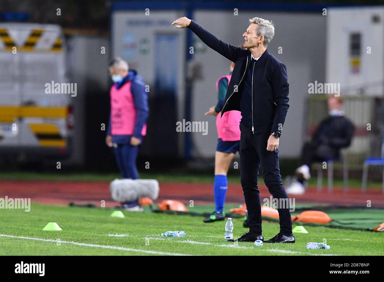 Carlo Castellani Stadium, empoli, Italien, 27 Oct 2020, Lars Sondergaard (Cheftrainer Dänemark) während der EM 2022 Qualifiers - Italien Frauen gegen Dänemark, Italienische Fußballmannschaft - Credit: LM/Lisa Guglielmi/Alamy Live News Stockfoto