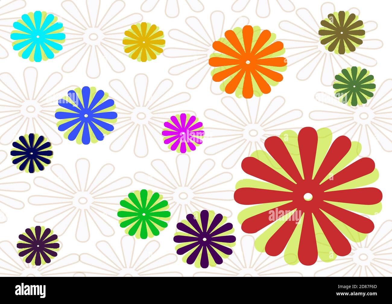 Beautiful natürliche florale Tapete in heller Farbe Stockfoto