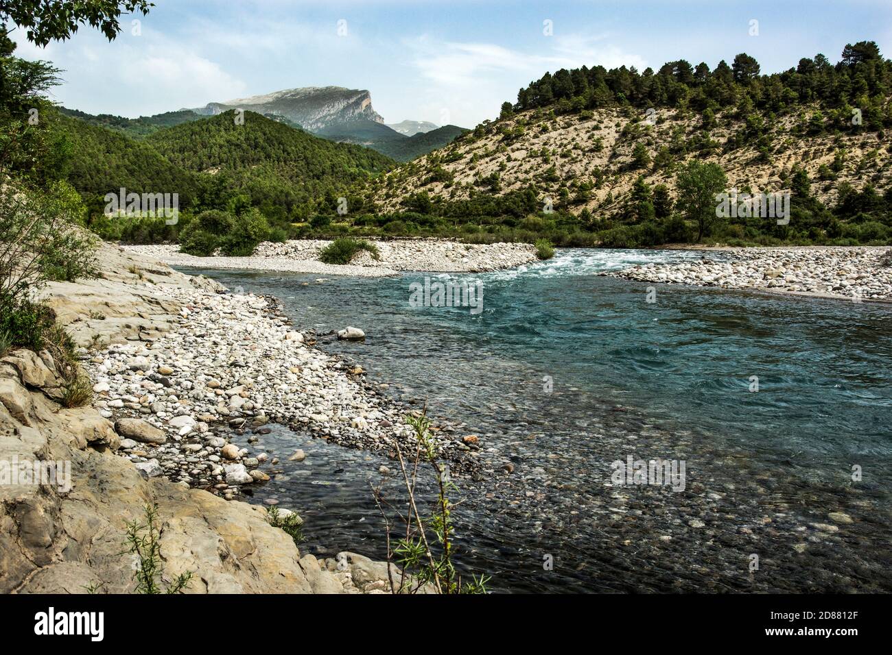 Spanien.der Rio Cinca in den spanischen Pyrenäen Stockfotografie Alamy