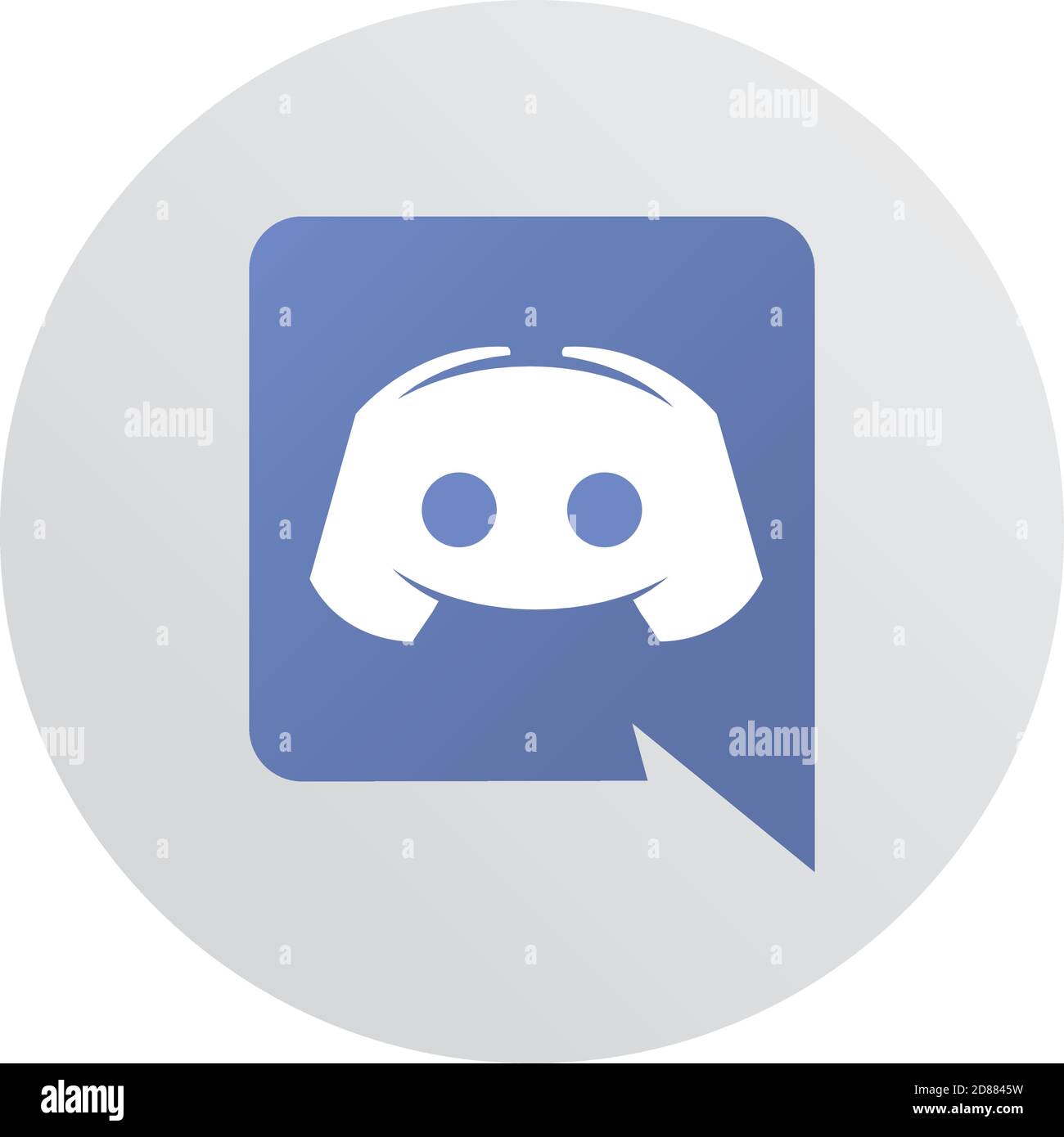 Social-Media-Logo, Zwietracht Text Chat Anwendung Vektor Illustration Stock Vektor