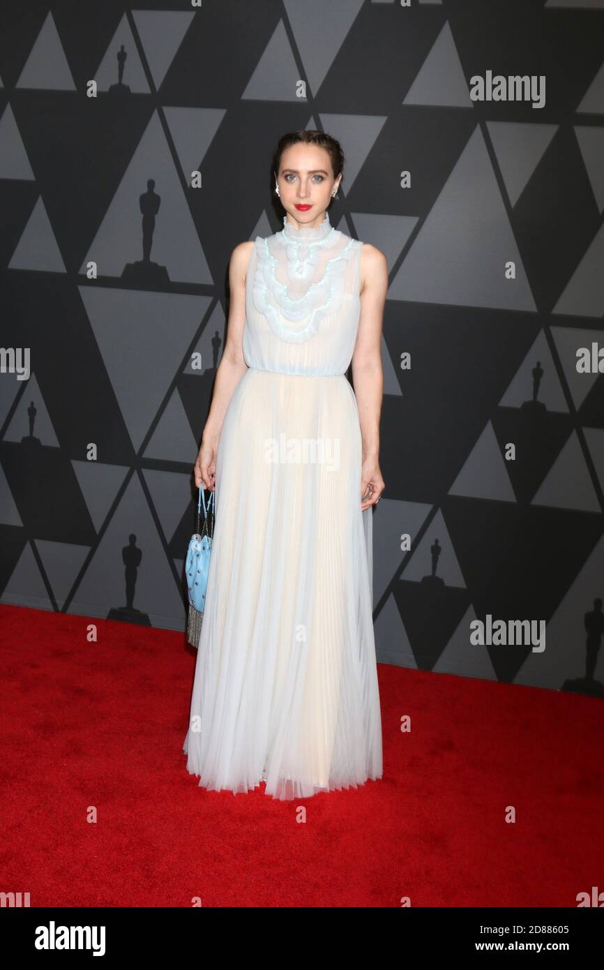 LOS ANGELES - NOV 11: Zoe Kazan bei den AMPAS 9th Annual Governors Awards im Dolby Ballroom am 11. November 2017 in Los Angeles, CA Stockfoto