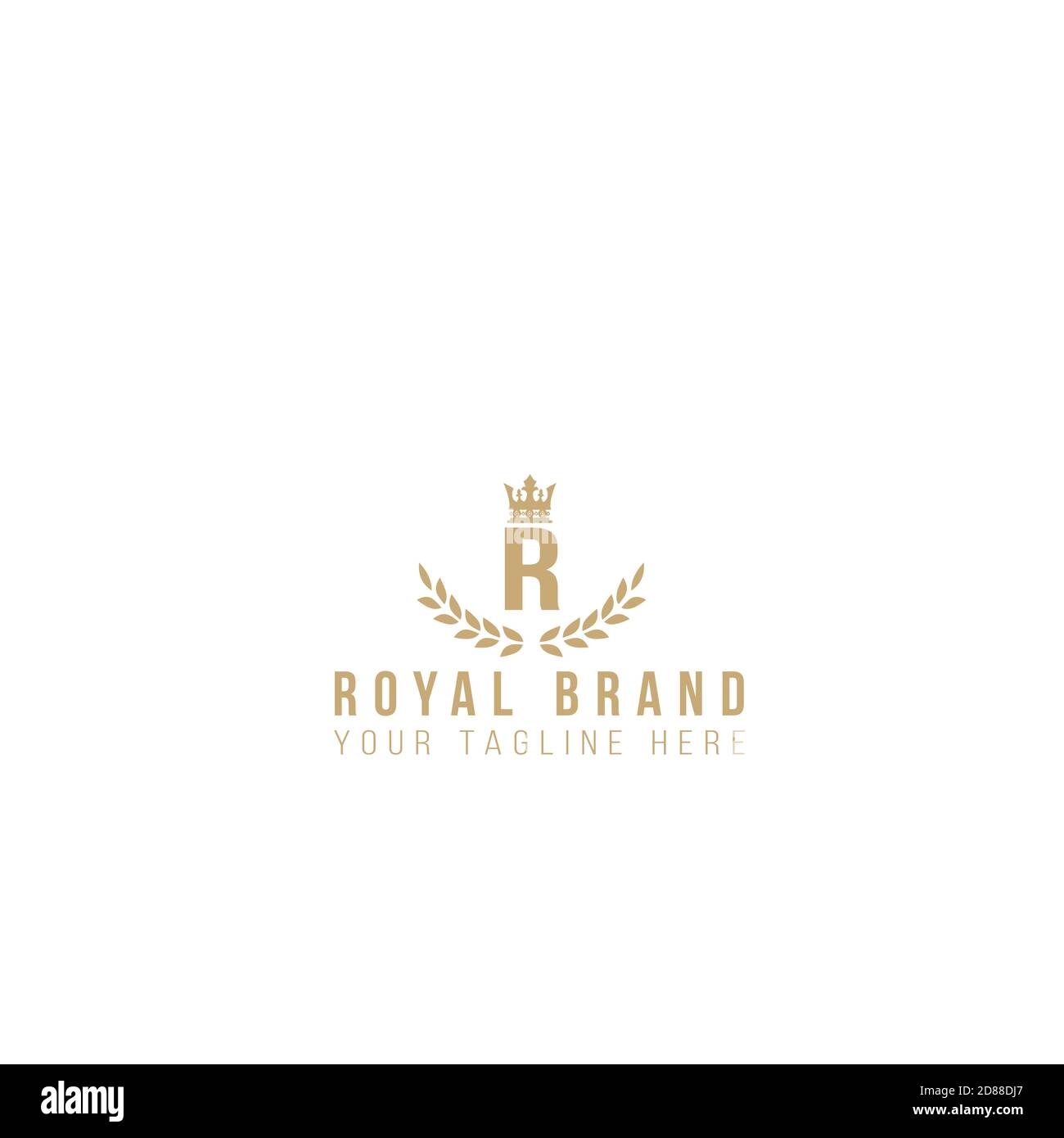 Royal Marke und Luxus Marke Logo Illustration Design. Stock Vektor
