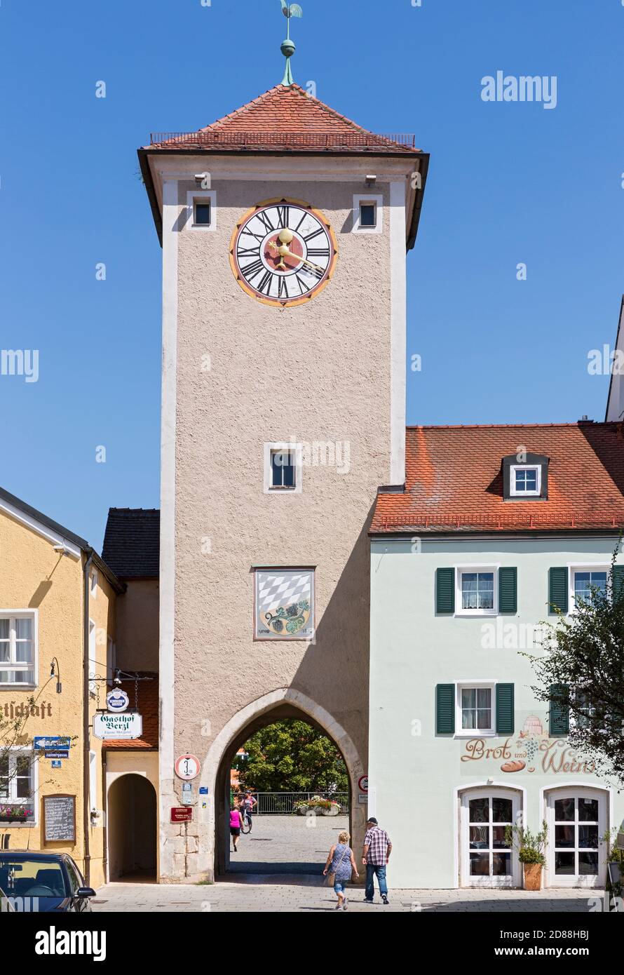 Kelheim, Altmühltor, Stadttor Stockfoto