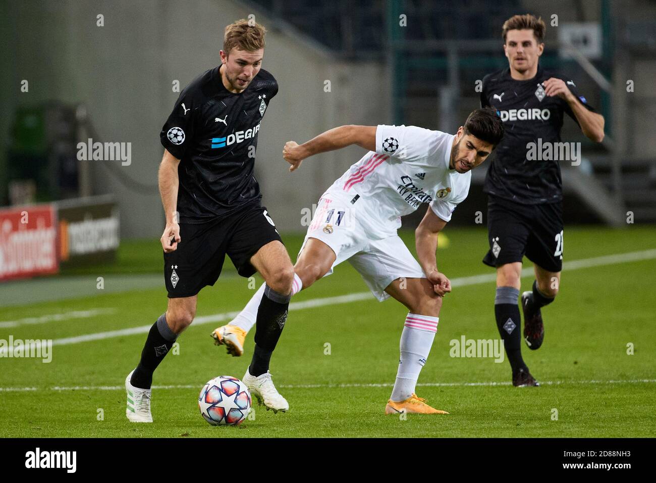 Mönchengladbach, Deutschland. Oktober 2020. Christoph Kramer von Borussia Monchengladbach beim UEFA Champions League Spiel zwischen Borussia Monchengladbach und Real Madrid am 27. Oktober 2020 im Borussia-Park in Monchengladbach, Spanien. Bild: Dax Images/Alamy Live News Stockfoto