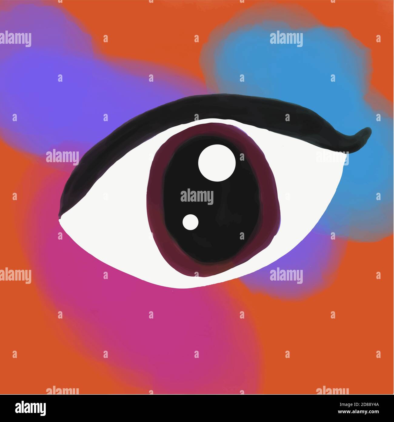 Auge In Das Bild Zeichnen Stockfotos und -bilder Kaufen - Alamy