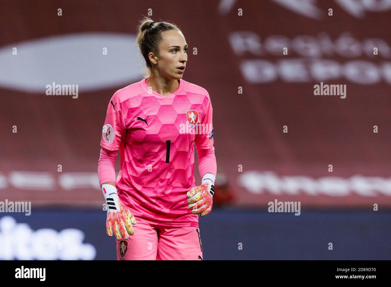 Barbora Votikova der Tschechischen Republik während der UEFA Women's Euro 2022, Qualifying Fußballspiel zwischen Spanien und der Tschechischen Republik am 23. Oktober 2020 C Stockfoto