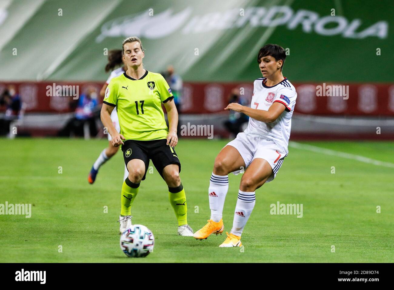 Marta Corredera von Spanien während der UEFA Women's Euro 2022, Qualifying Fußballspiel zwischen Spanien und Tschechien am 23. Oktober 2020 in La Car C Stockfoto