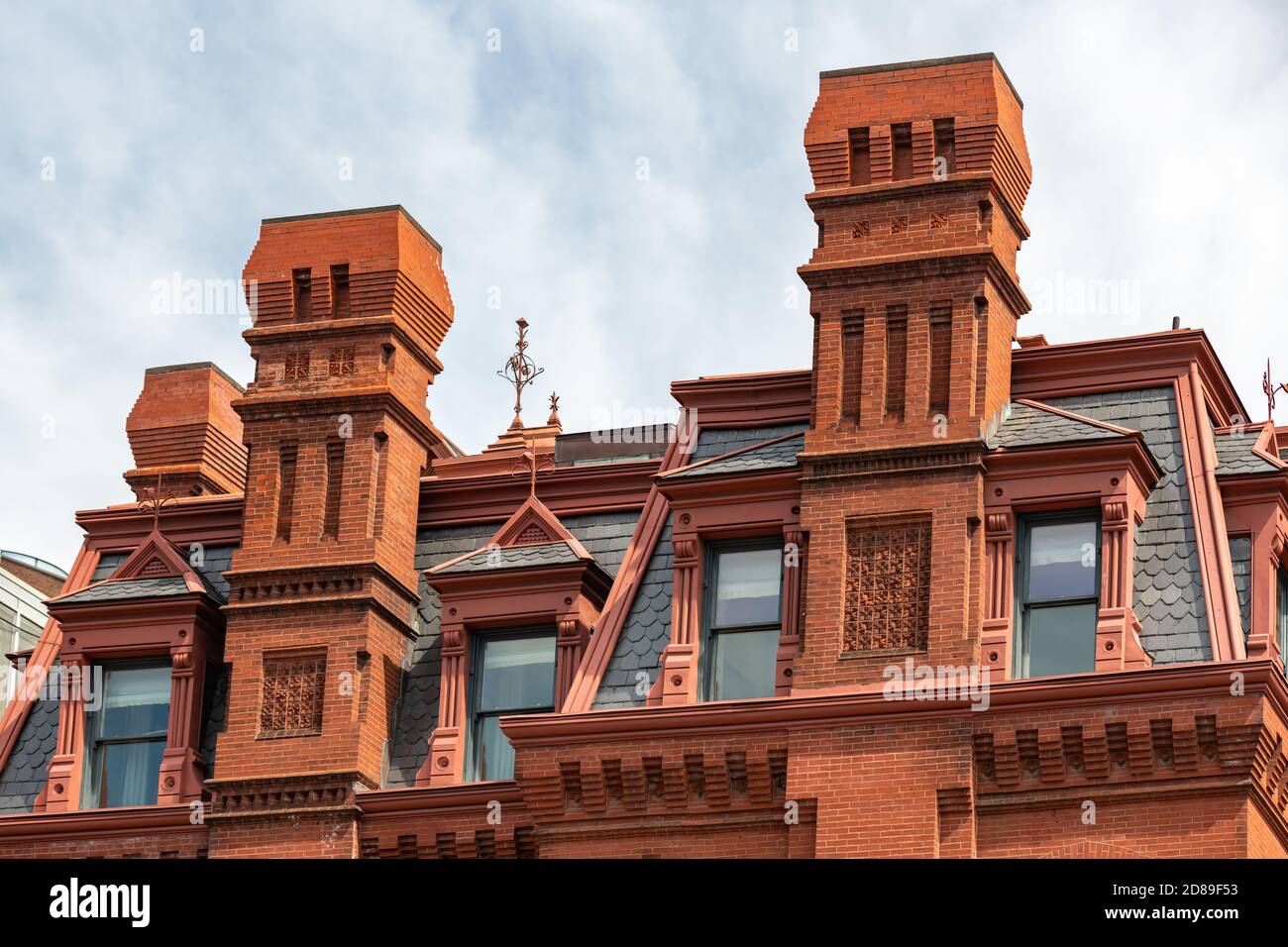 John Fraser's 1882 Châteauesque / Second Empire-Stil Herrenhaus in 2000 Massachusetts Avenue für drei Mal Präsidenten hoffnungsvoll James G. Blaine gebaut Stockfoto