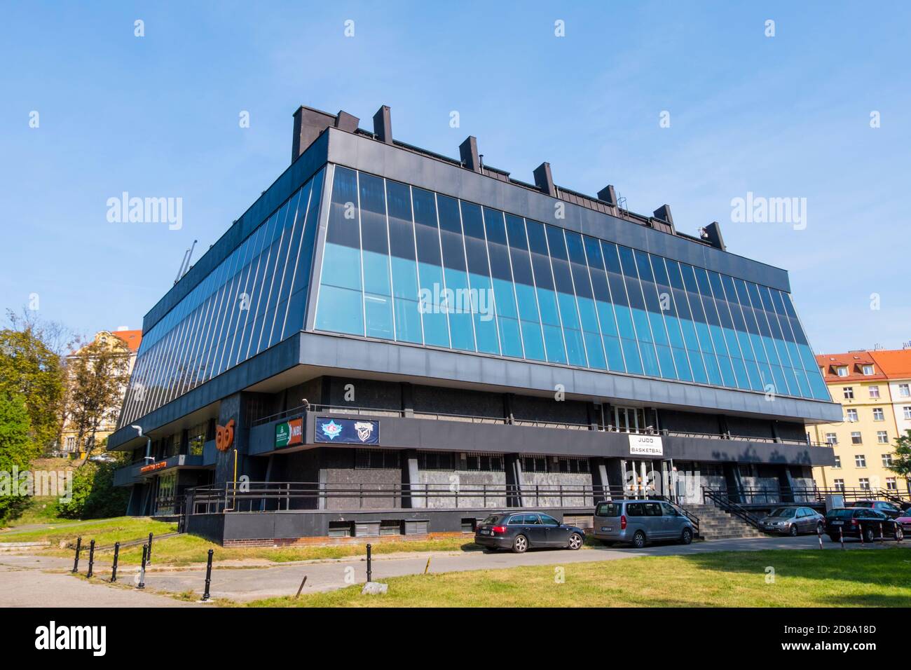 Sportovni hala Folimanka, Sportarena, Folimanka Park, Prag, Tschechische Republik Stockfoto