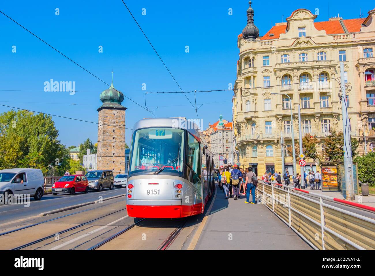Jiráskovo náměstí, Neustadt, Prag, Tschechische Republik Stockfoto