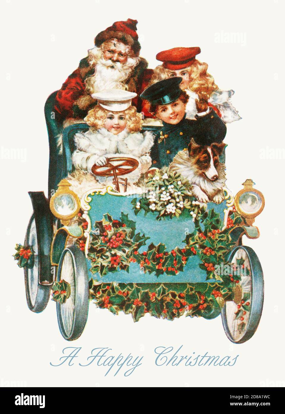Frohe Weihnachten (ca.1900) aus der Abteilung für Kunst Miriam und Ira D. Wallach. Drucke und Fotografien: Bildersammlung herausgegeben von Raphael Tuck. Stockfoto