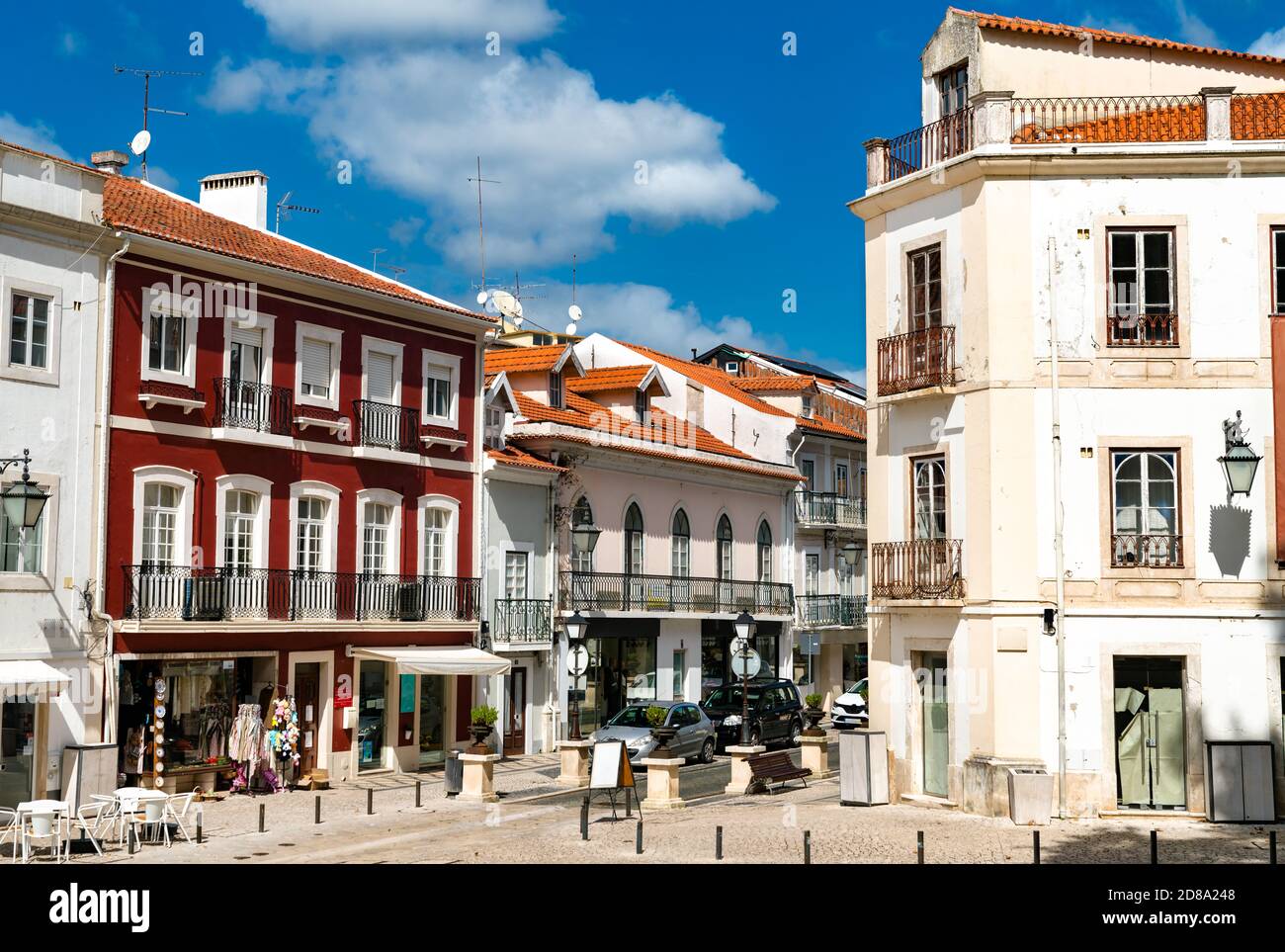 Traditionelle Architektur in Alcobaca, Portugal Stockfoto