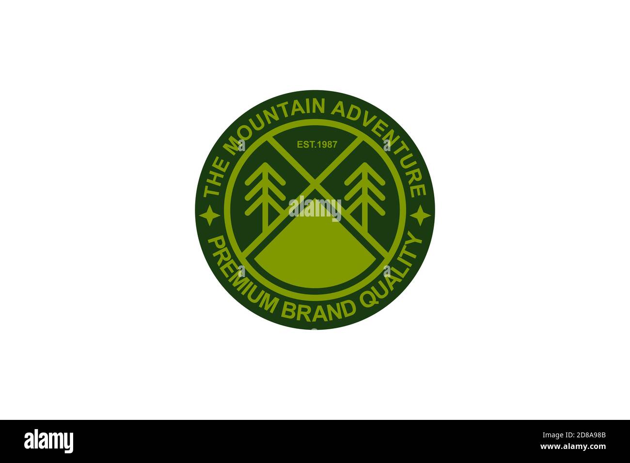 Vintage Mountain Logo, Abzeichen und Emblem. Stock Vektor