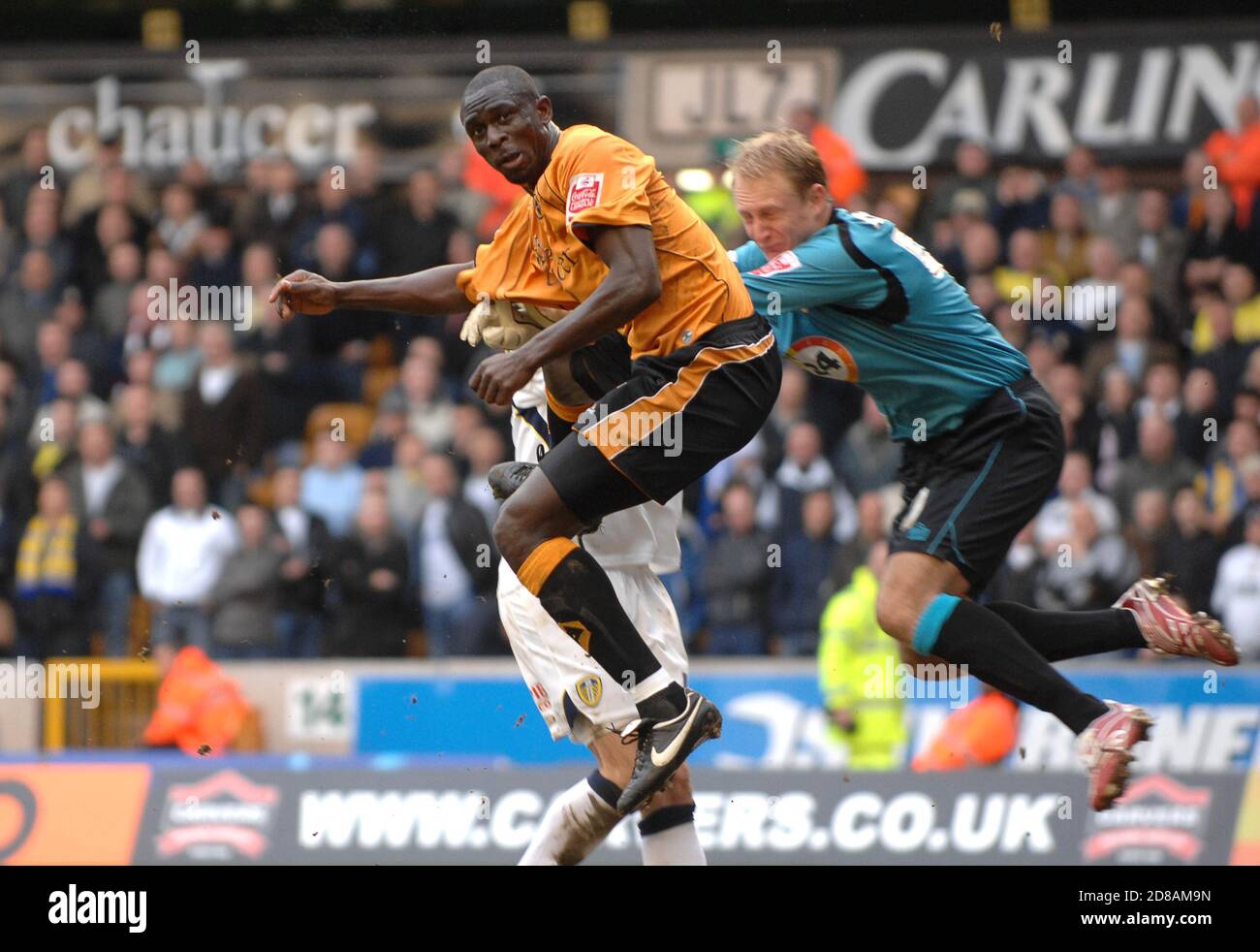 Wolverhampton Wanderers / Leeds United, 24. Februar 2007. Seyi Olofinjana Stockfoto