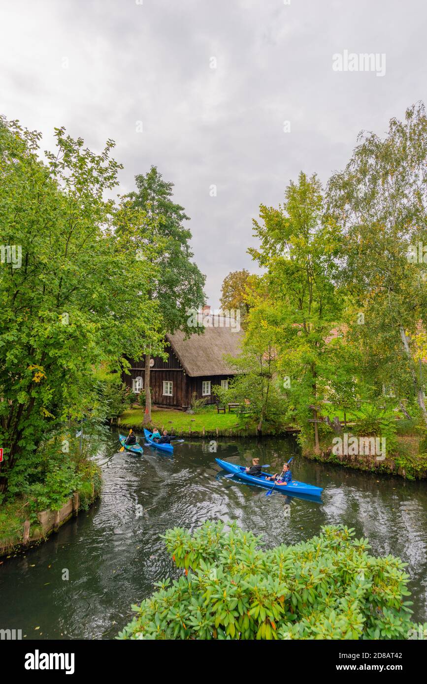 Lehde Gemeinde, Spree Forrest Oberspreewald, Brandenburg, Ostdeutschland, Europa Stockfoto