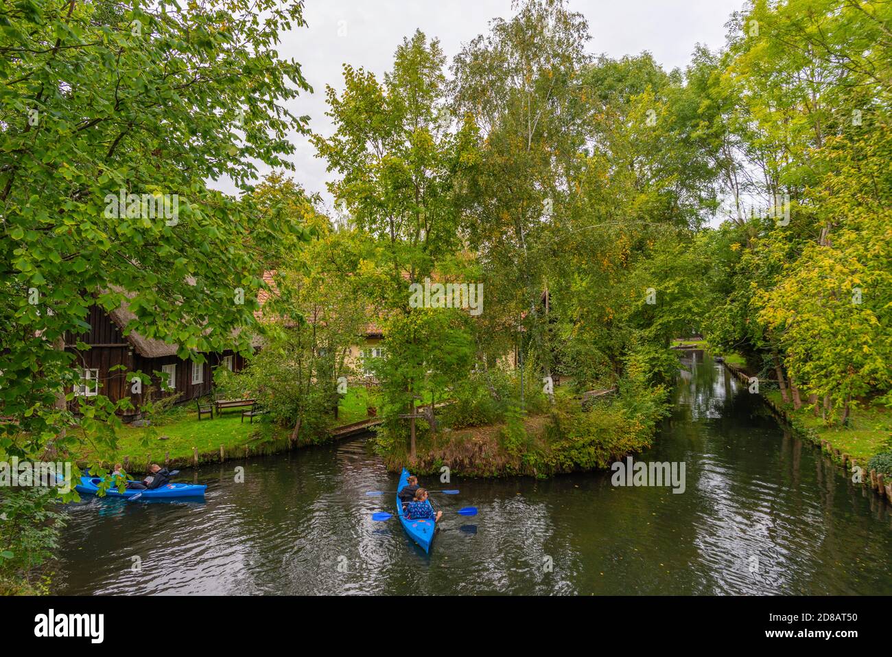 Lehde Gemeinde, Spree Forrest Oberspreewald, Brandenburg, Ostdeutschland, Europa Stockfoto