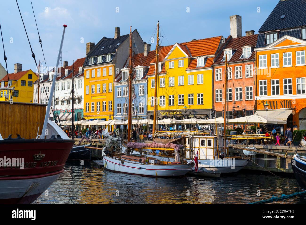 Nyhavn (New Harbour), Kopenhagen, Dänemark, Europa Stockfoto