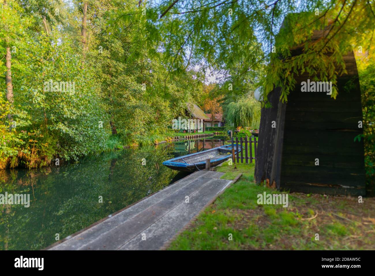 Lehde Gemeinde, Spree Forrest Oberspreewald, Brandenburg, Ostdeutschland, Europa Stockfoto