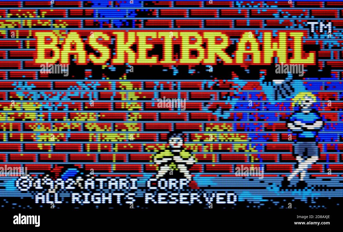Basketbrawl - Atari Lynx Videogame - nur zur redaktionellen Verwendung Stockfoto