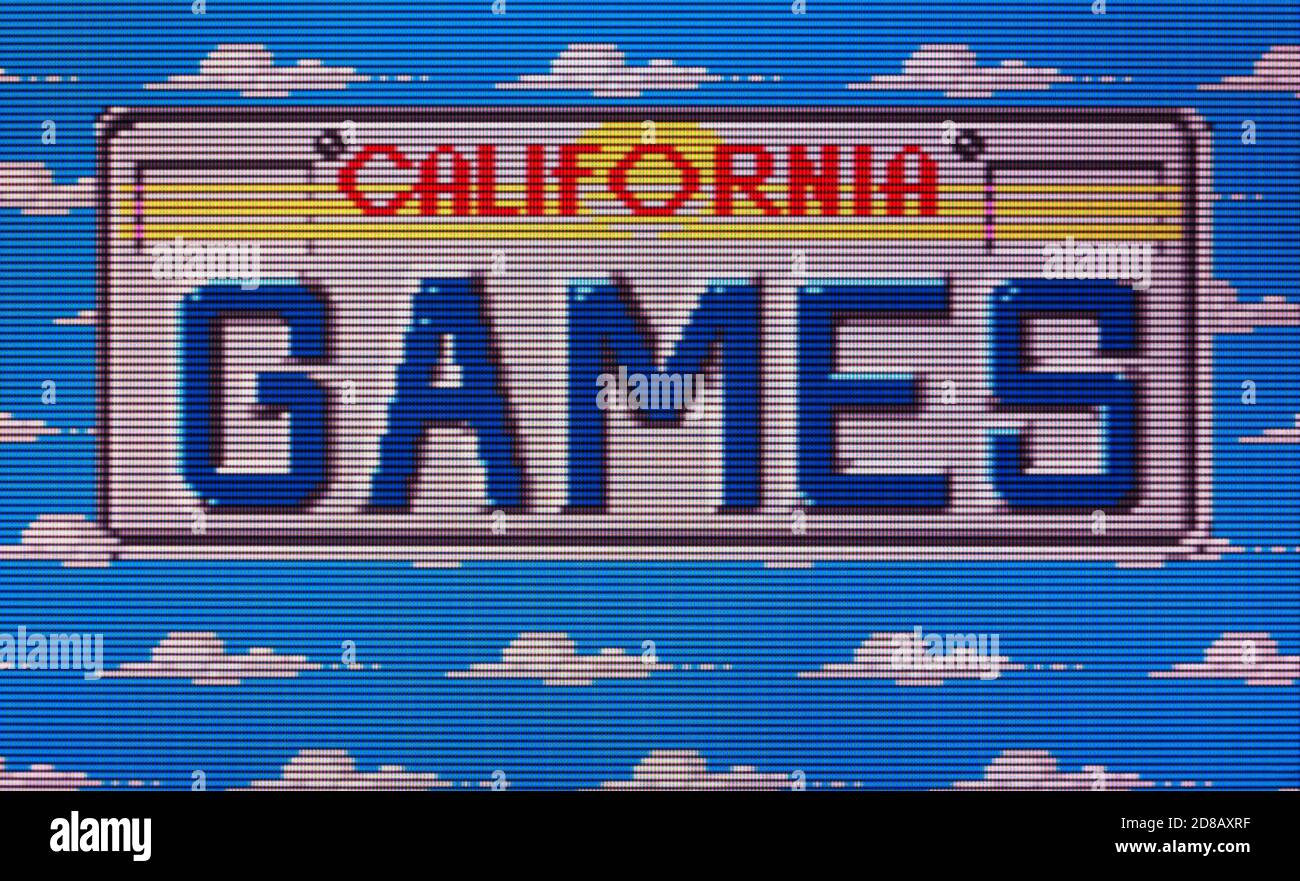 California Games - Atari Lynx Videospiel - nur für redaktionelle Verwendung Stockfoto