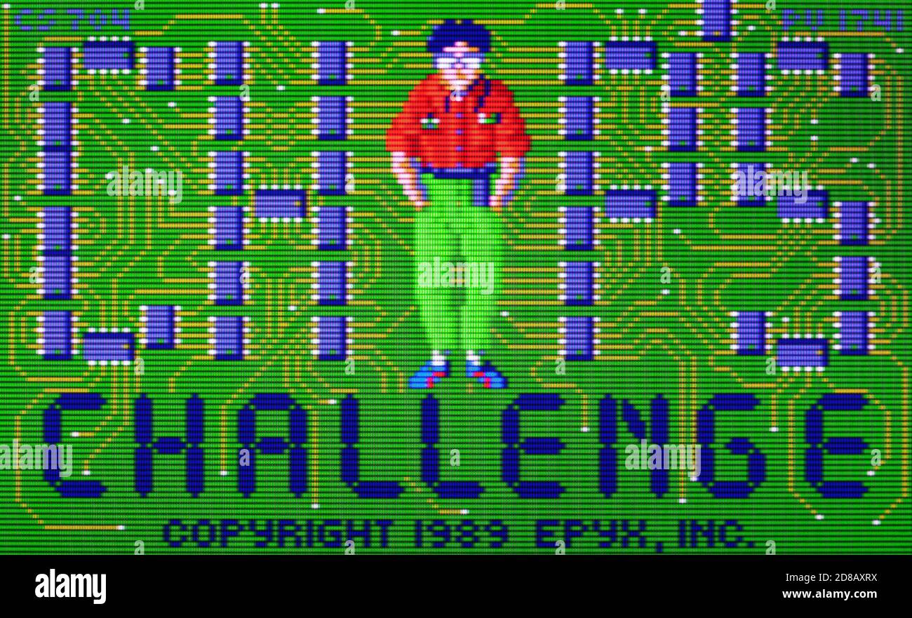 Chips Challenge - Atari Lynx Videogame - nur für redaktionelle Verwendung Stockfoto