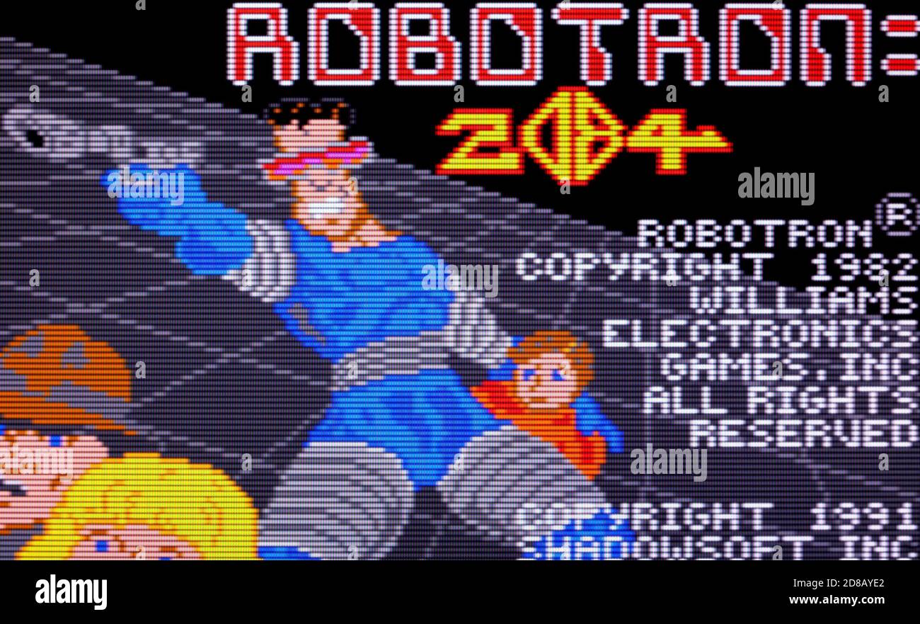 Robotron 2084 - Atari Lynx Videospiel - nur für redaktionelle Verwendung Stockfoto
