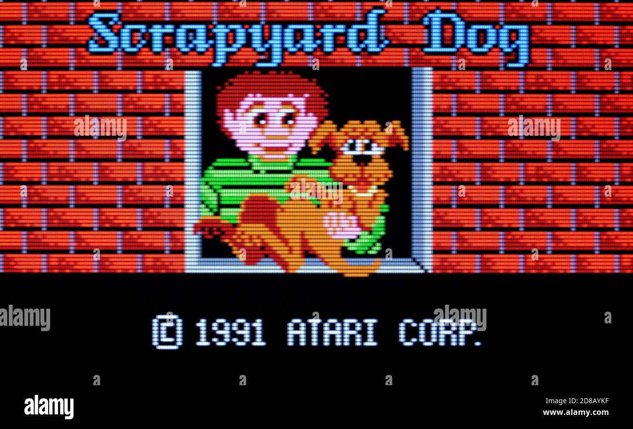 Scrapyard Dog - Atari Lynx Videospiel - nur für redaktionelle Verwendung Stockfoto