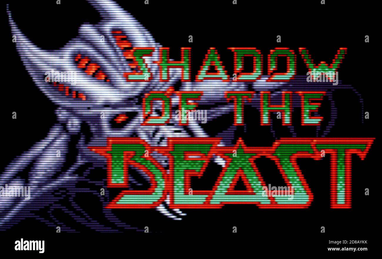 Shadow of the Beast - Atari Lynx Videogame - Editorial Nur verwenden Stockfoto