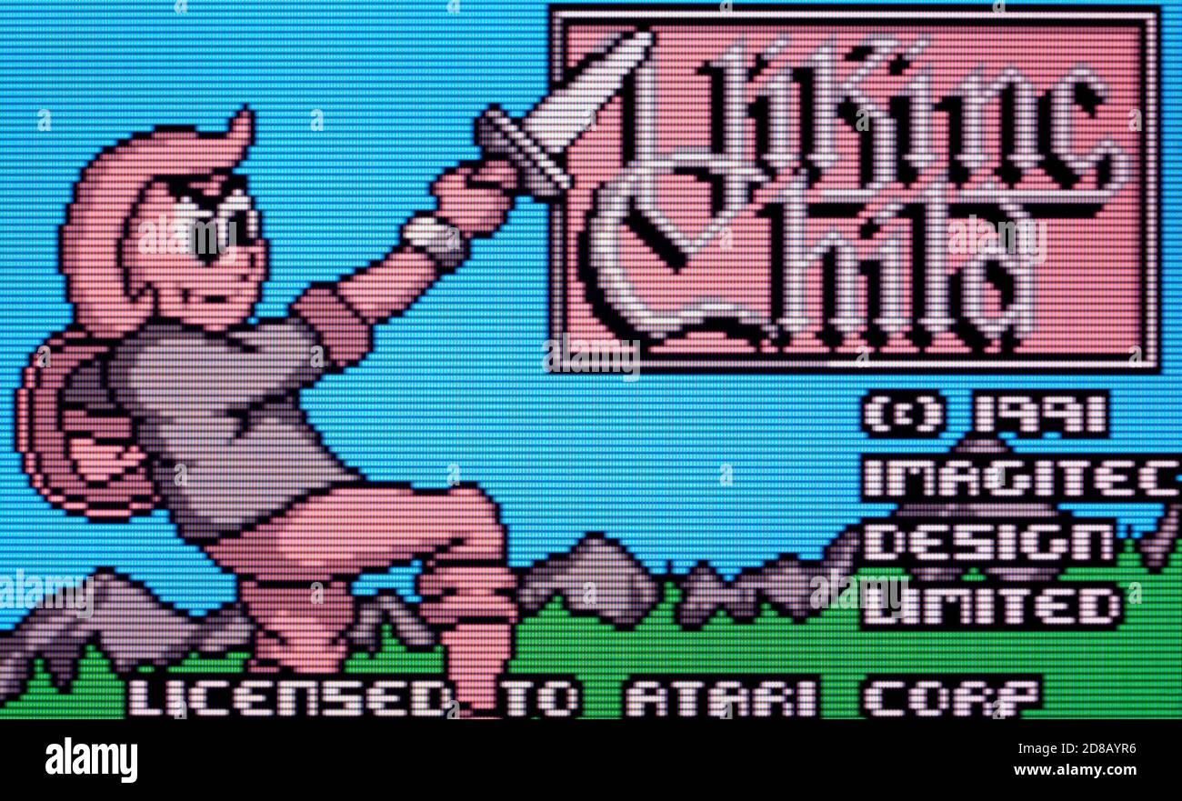 The Viking Child - Atari Lynx Videogame - redaktionelle Verwendung Nur Stockfoto