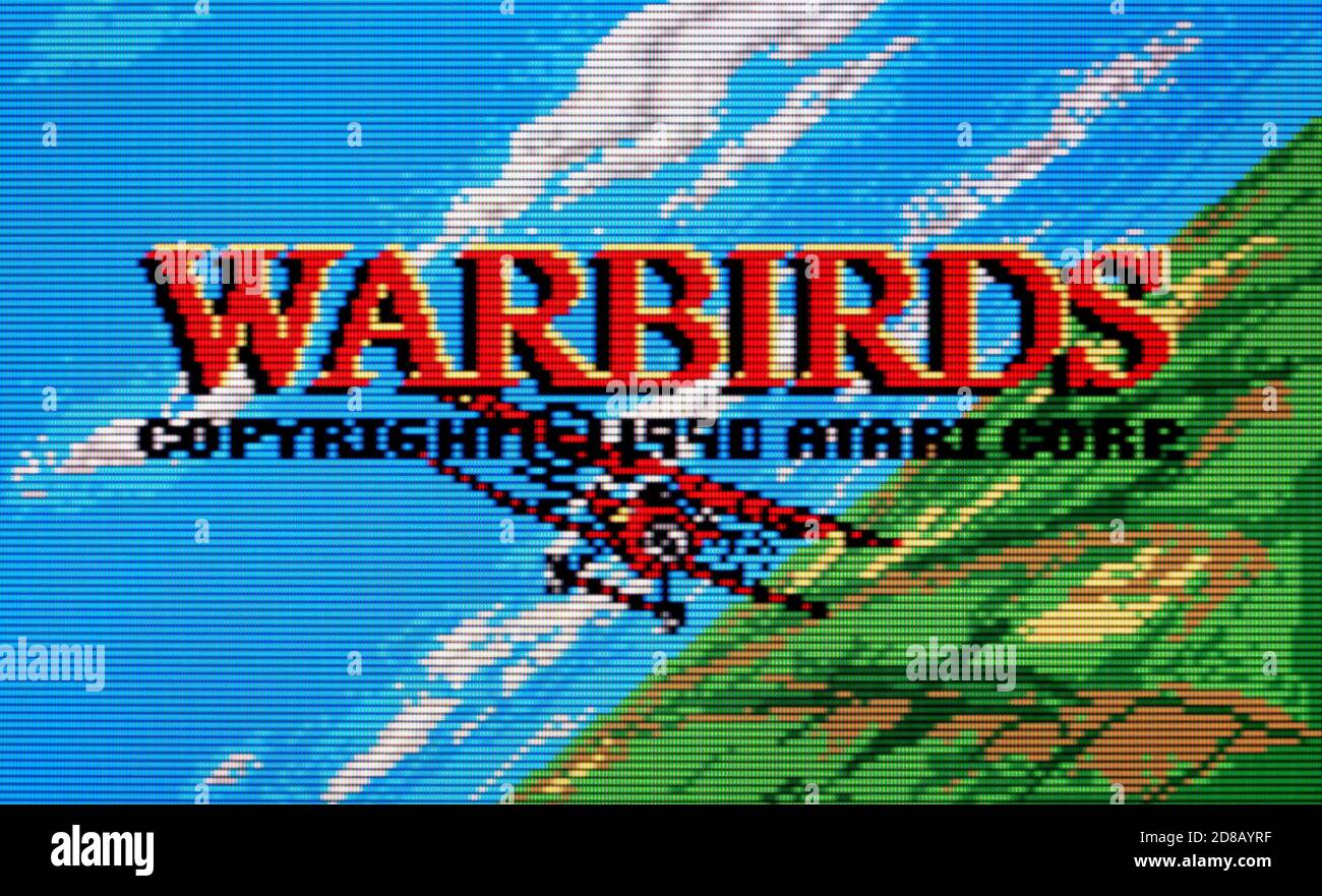 Warbirds - Atari Lynx Videospiel - nur für redaktionelle Verwendung Stockfoto