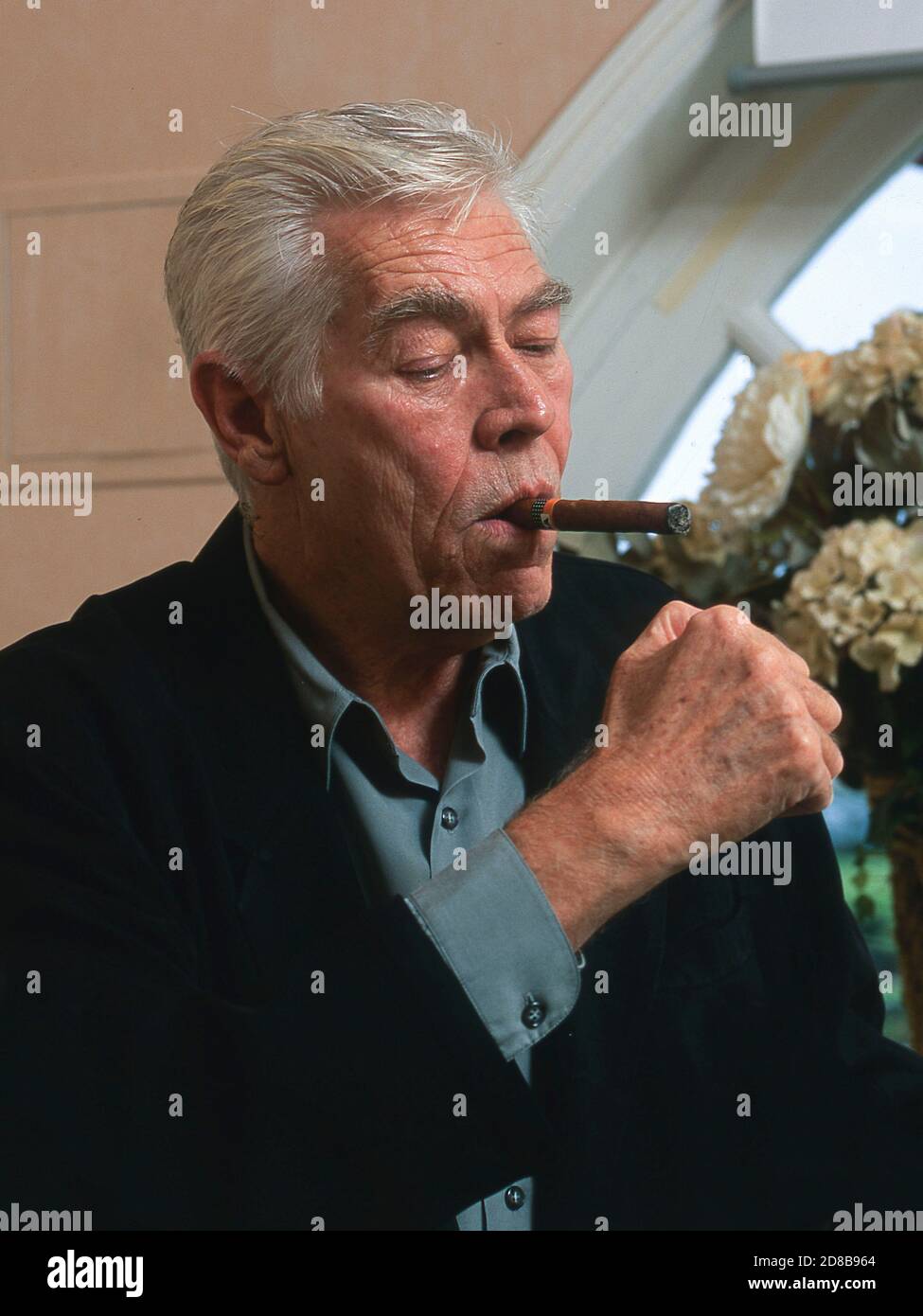 Der amerikanische Schauspieler James Coburn beim Deauville American Film Festival in Frankreich 1997 Stockfoto