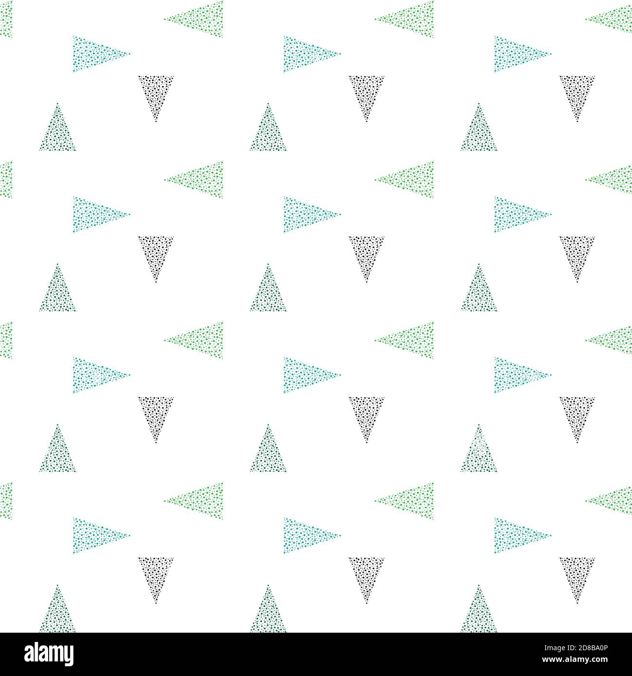 vektor nahtlose geometrische Dreieck Weihnachtsbaum Muster drucken Stock Vektor