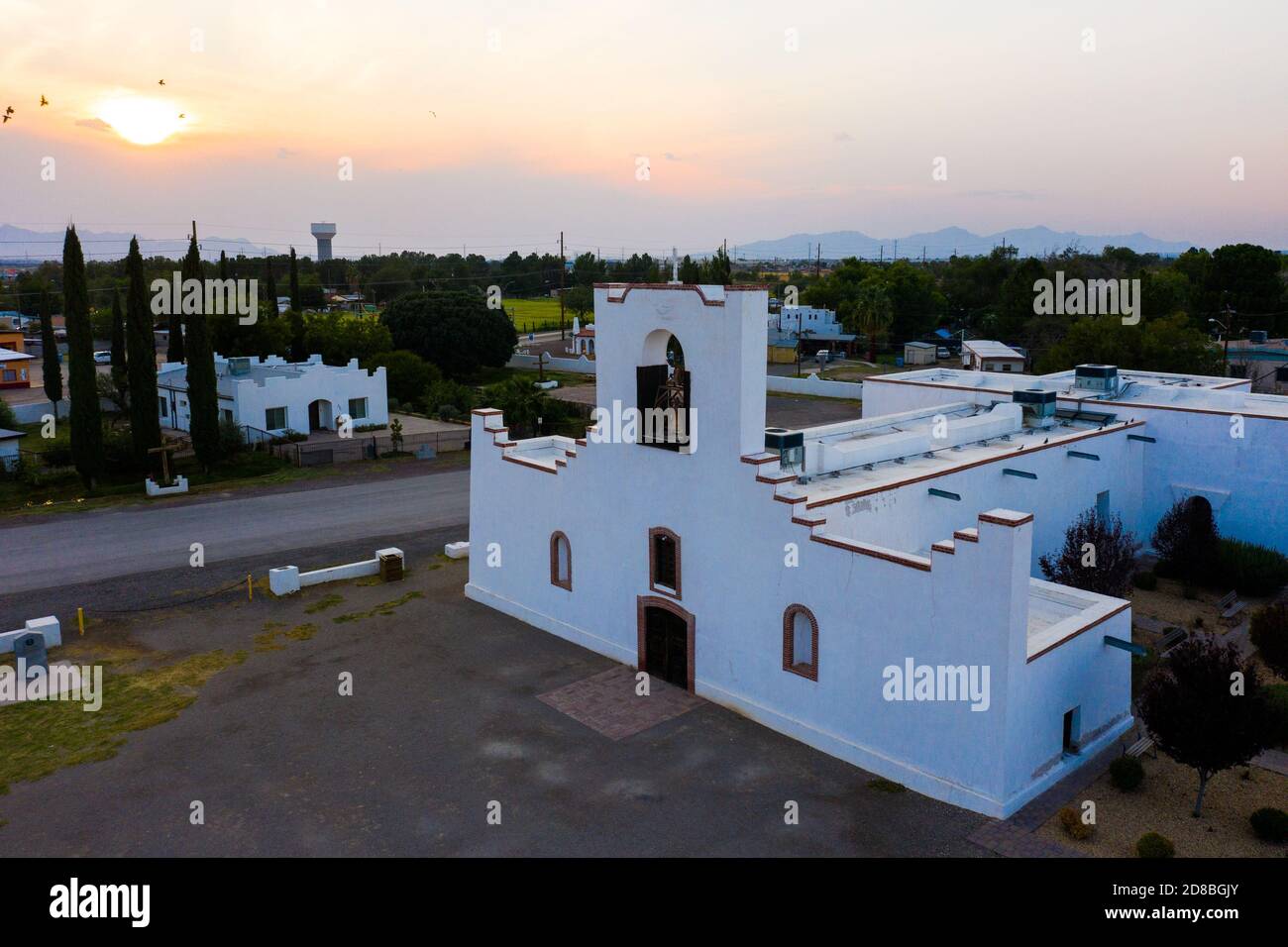 Ysleta Mission, Ysleta, Texas Stockfoto