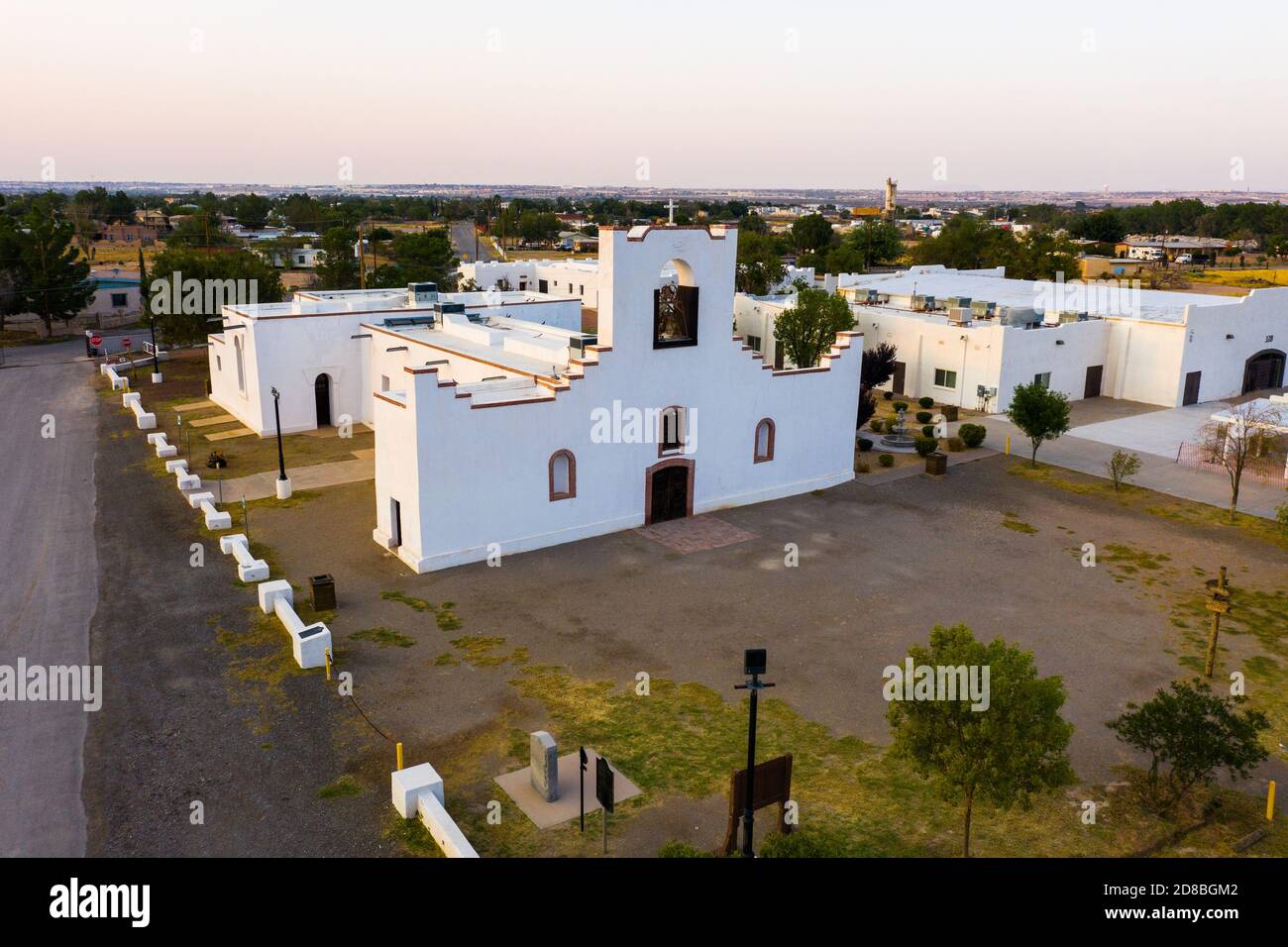 Ysleta Mission, Ysleta, Texas Stockfoto