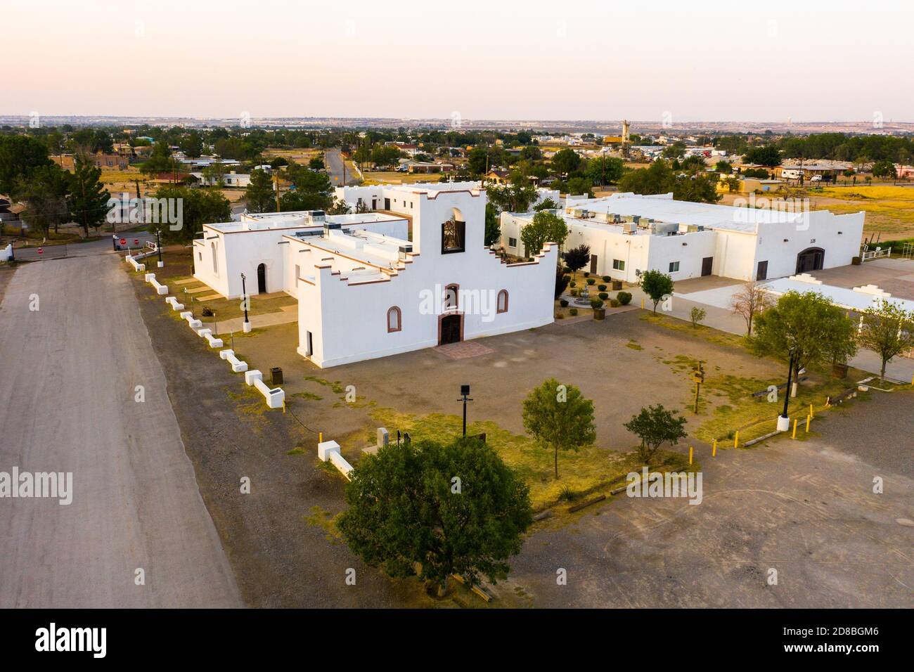 Ysleta Mission, Ysleta, Texas Stockfoto