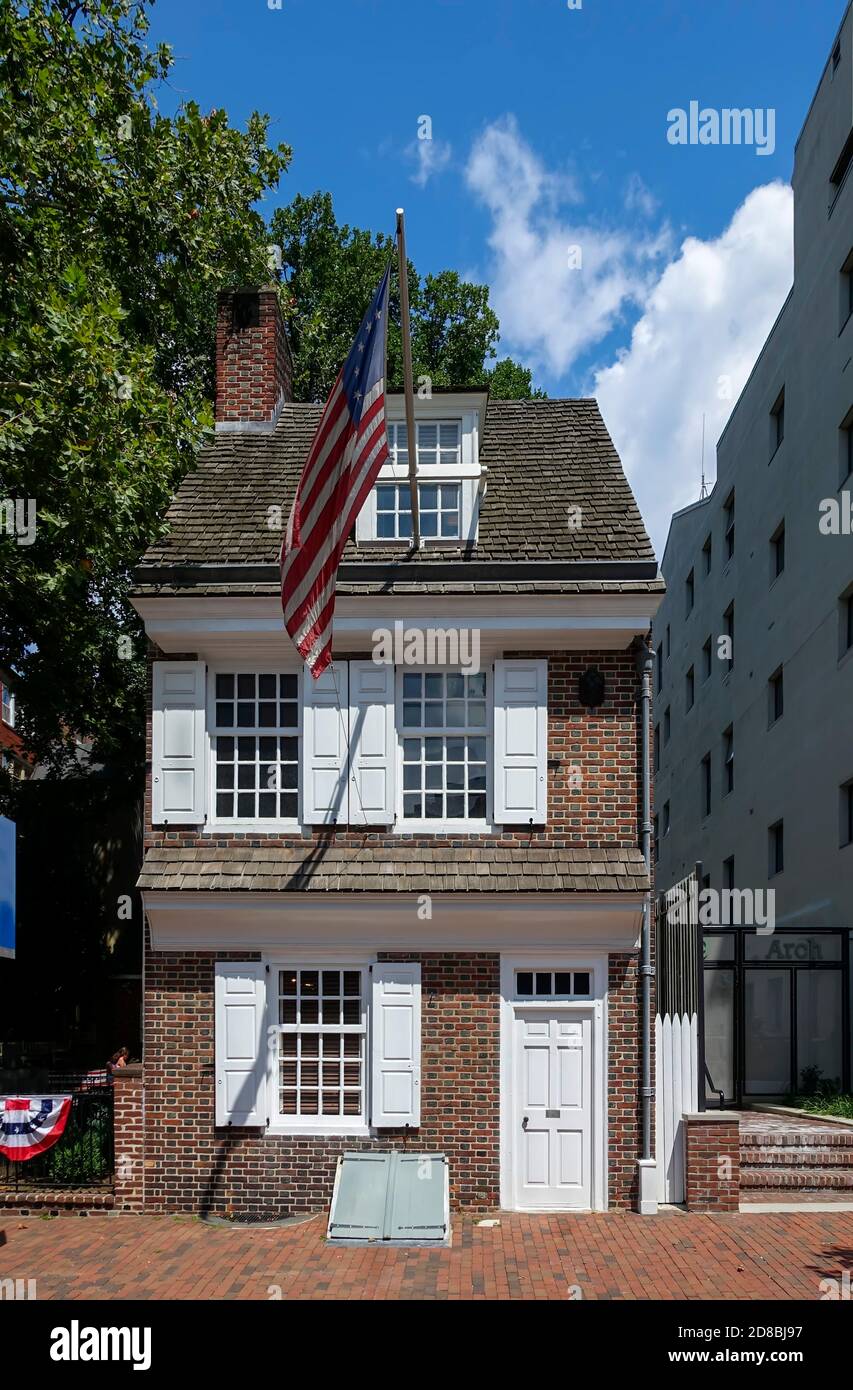 Betsy Ross House Philadelphia, Pennsylvania, USA Stockfoto