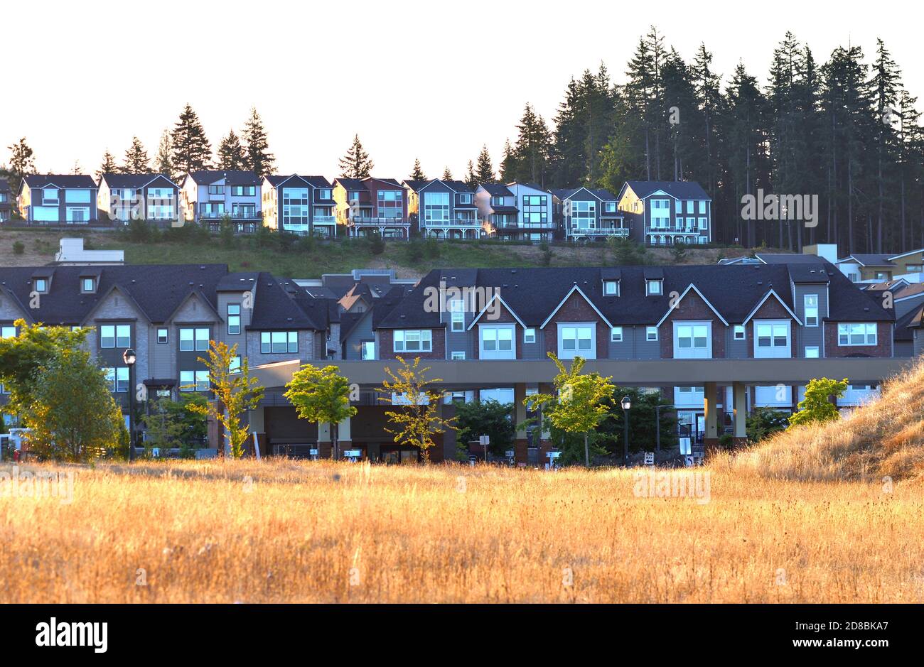 Issaquah Highlands Wohngebiet, Washington-USA Stockfoto