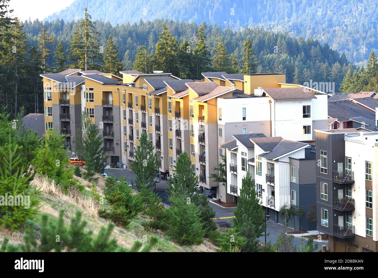 Issaquah Highlands Wohngebiet, Washington-USA Stockfoto