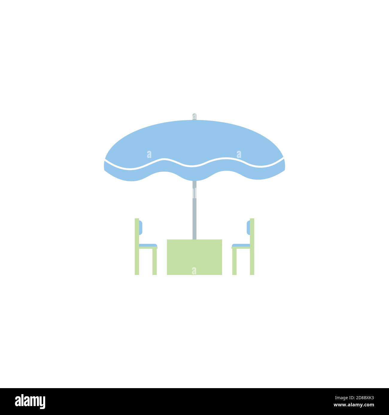 Regenschirm Sommer Clipart Vektor Design Stock Vektor