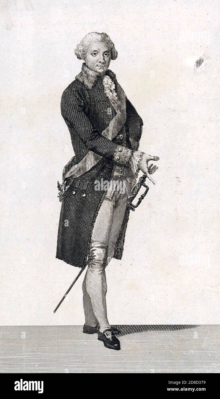 STANISLAW AUGUST PONIATOWSKI (1732-1798) König von Polen Stockfoto