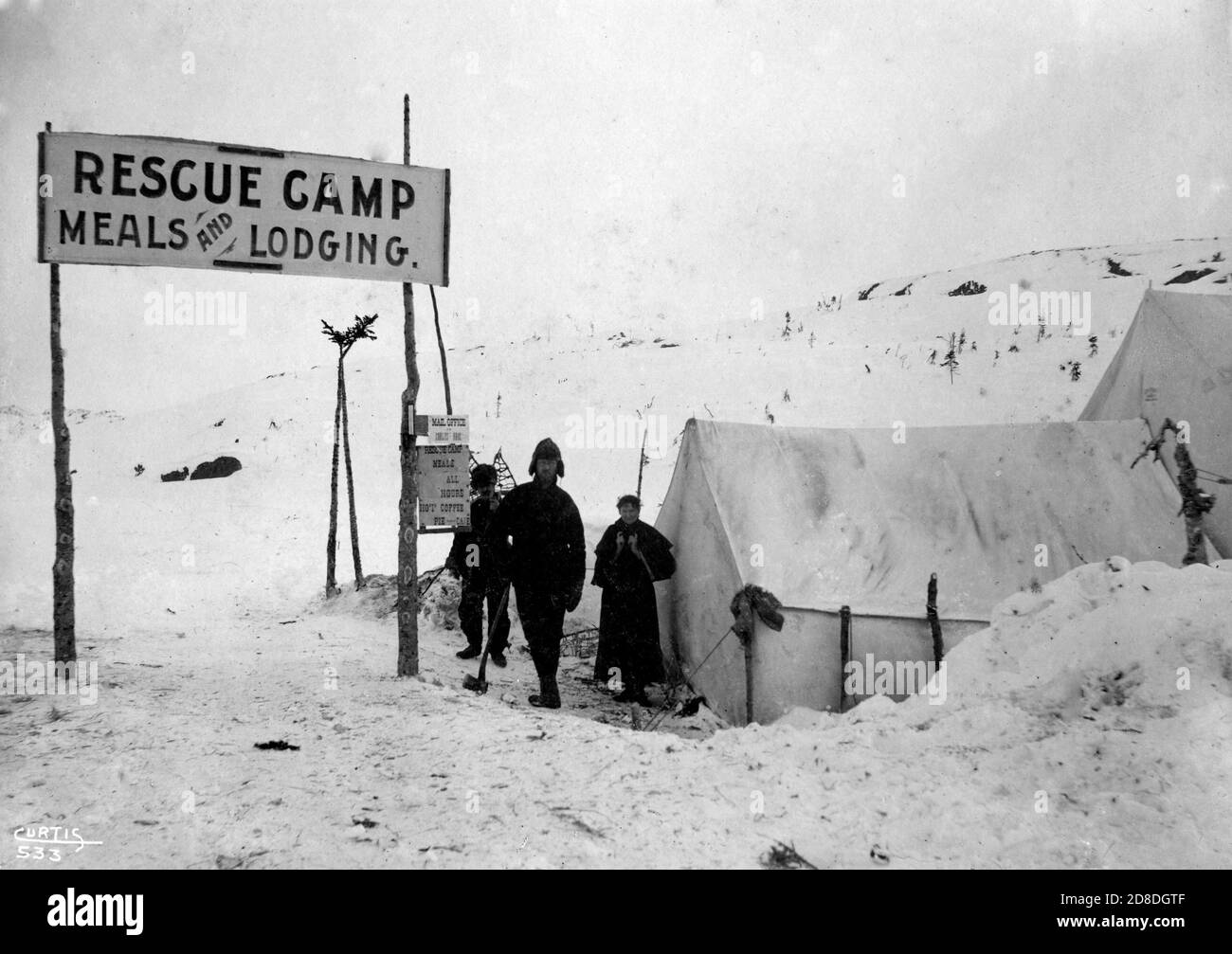 Alaska Goldrush 1890er Stockfoto