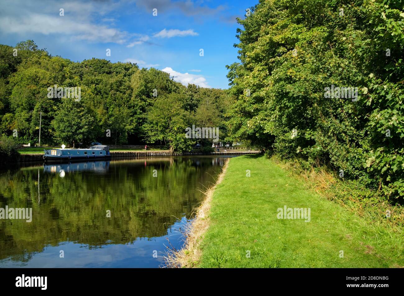 UK, South Yorkshire, Doncaster, Sprombrough, Sheffield und South Yorkshire Navigation. Stockfoto