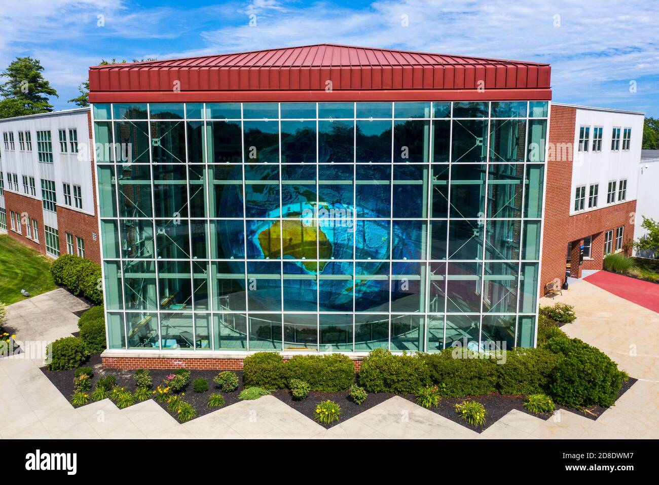 Eartha Globe, Hauptsitz von Garmin (DeLorme), Yarmouth, Maine, USA Stockfoto